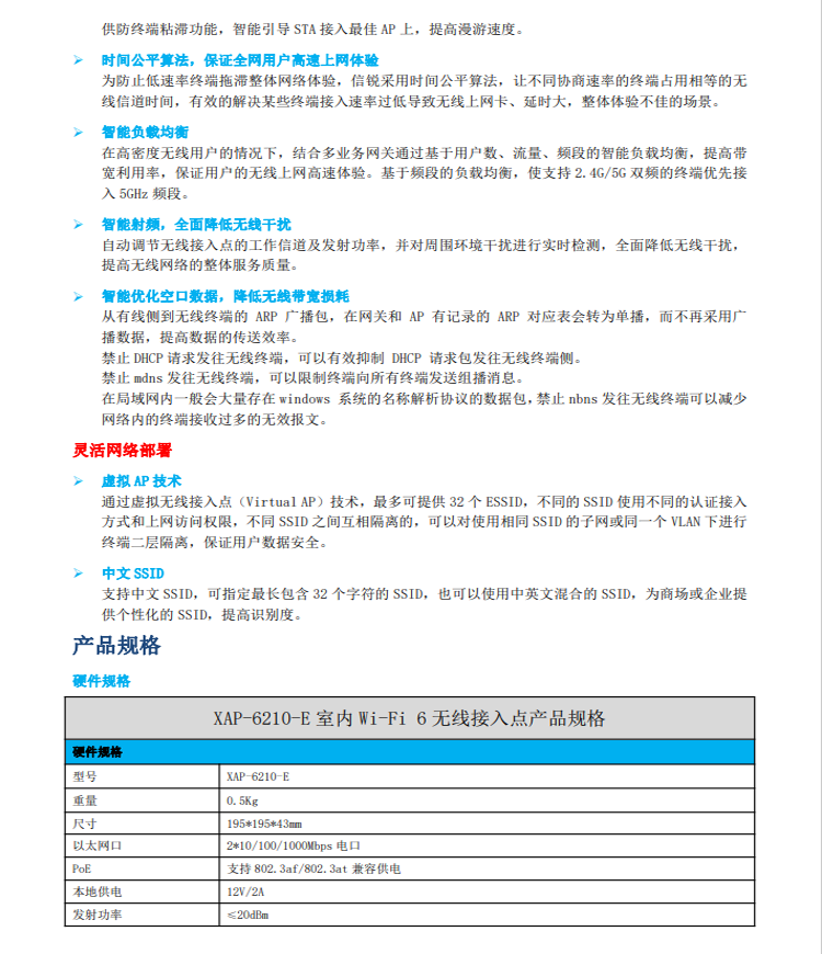 信銳Wi-Fi6 吸頂室內AP