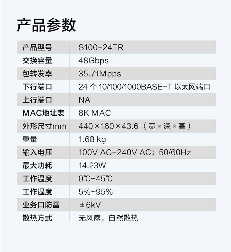 華為S100-24TR 24口千兆交換機(jī)