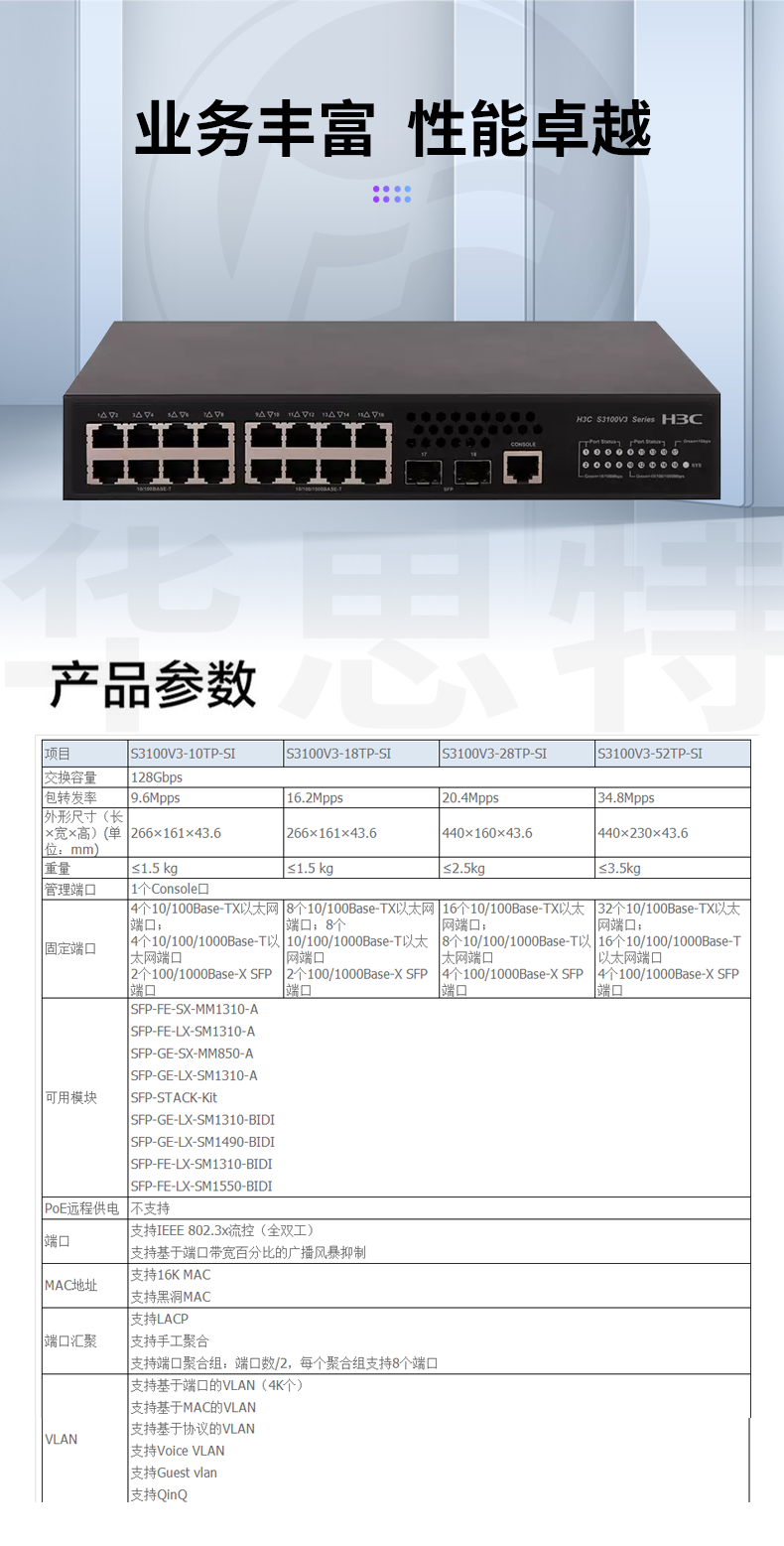 H3C交換機 LS-3100V3-18TP-SI-H1